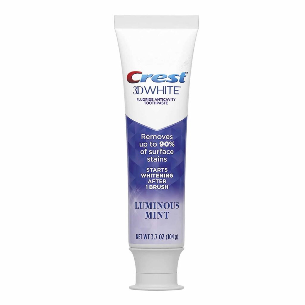 Crest 3D White Luminous Mint Toothpaste 104g