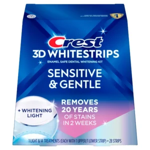 Crest 3D Whitestrips Sensitive & Gentle + Whitening Light – 14 behandelingen